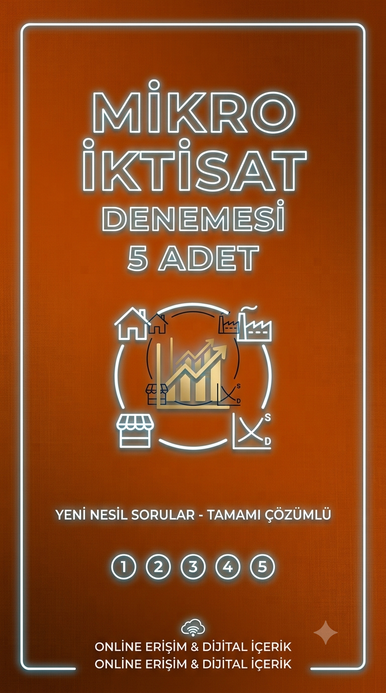 MİKRO İKTİSAT BRANŞ DENEMELERİ ONLİNE 5 ADET
